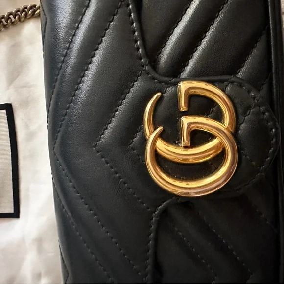 Gucci super mini marmont black bag - Picture 4 of 15